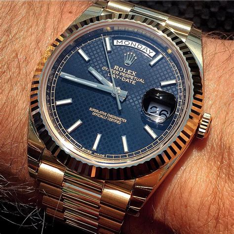 rolex oyster perpetual day date blue face|rolex oyster date value.